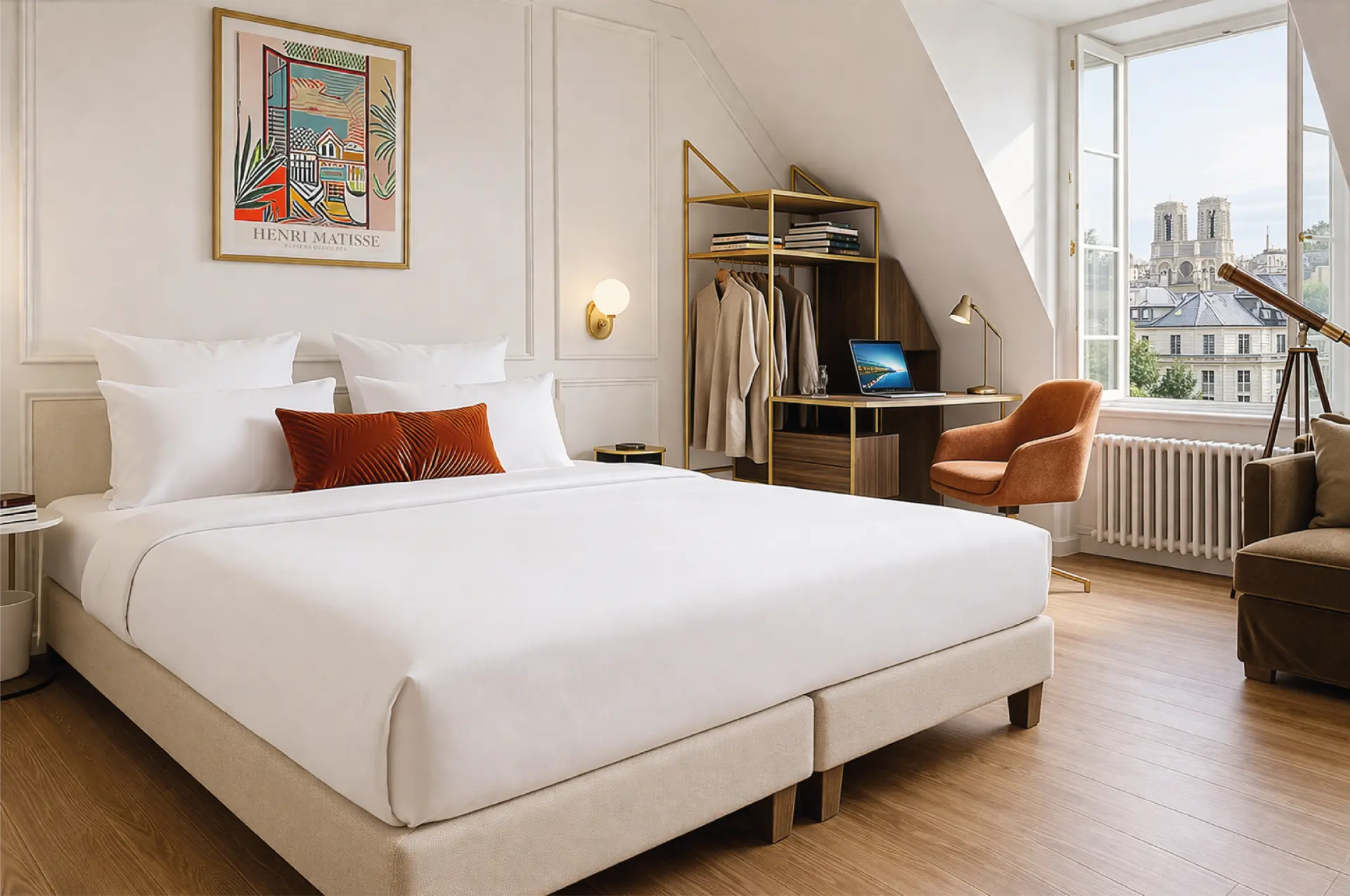 Chambre de l'hôtel Beauvoisin à Pigalle
